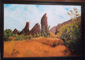 'Roxburough State Park" Oil on canvas 18" x 24"