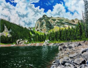 "Urad Lake, Empire, CO" - Oil on board 8" x 10"