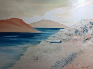 "Desert Lake" - Oil on canvas 24" x 36"